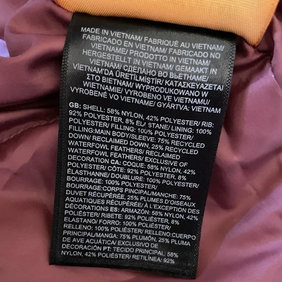 The North Face Women’s Snow Down Waterproof Parka In Wild Ginger - Picture 8 of 10